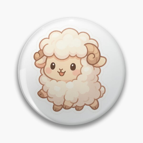 Artikelvorschau, Pastel Playful Sheep Sticker entworfen und verkauft von StickMint.