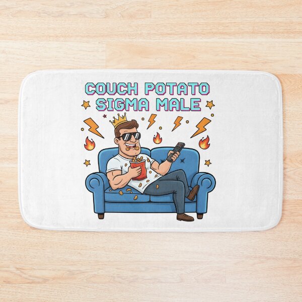 Item preview, Couch Potato Sigma Male King designed and sold by AnnDesignStudio.