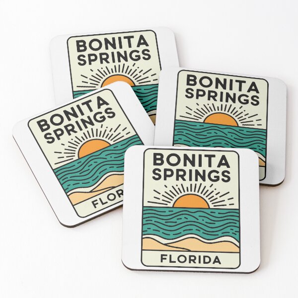 Item preview, Bonita Springs Florida - Beach Sign designed and sold by TheOldMittenIllustrated.