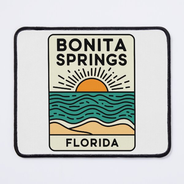 Item preview, Bonita Springs Florida - Beach Sign designed and sold by TheOldMittenIllustrated.