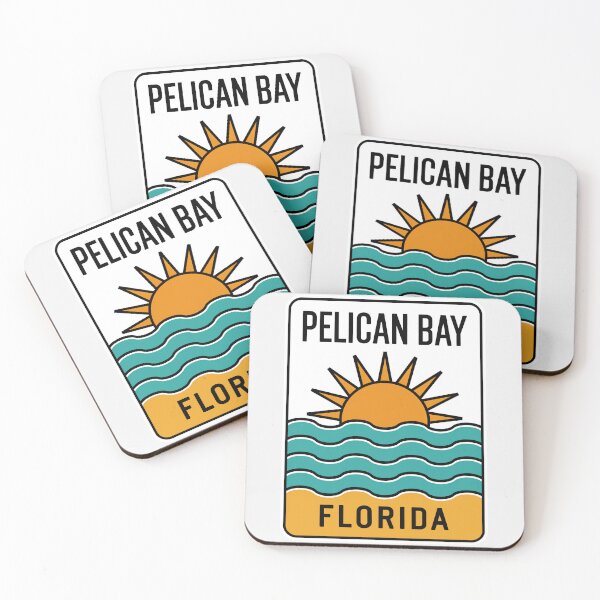 Item preview, Pelican Bay Florida - Beach Sign designed and sold by TheOldMittenIllustrated.