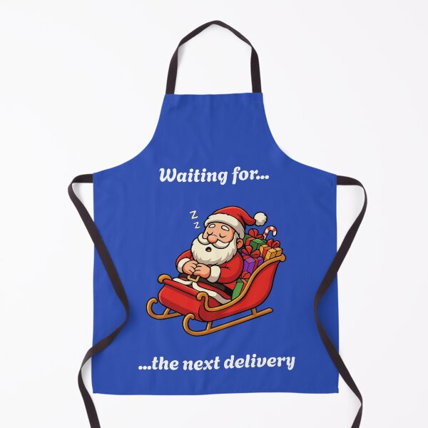 Item preview, Santa Claus asleep in his sleigh - Waiting for the next delivery (text) designed and sold by ProjetF.