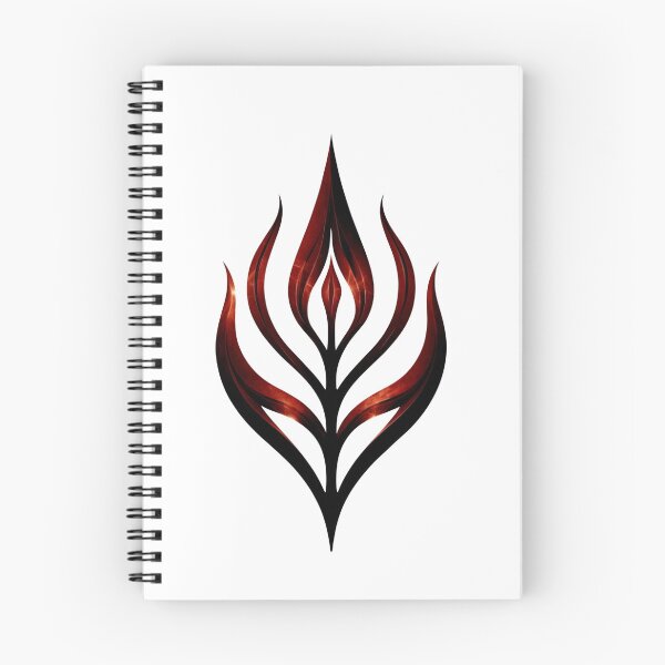 Item preview, fire sigil – dark flame symbol – occult energy art designed and sold by Traumrausch.