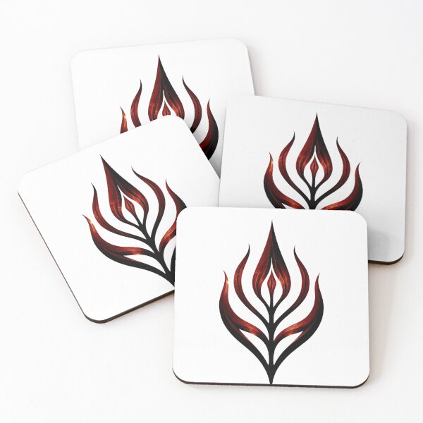 Item preview, fire sigil – dark flame symbol – occult energy art designed and sold by Traumrausch.