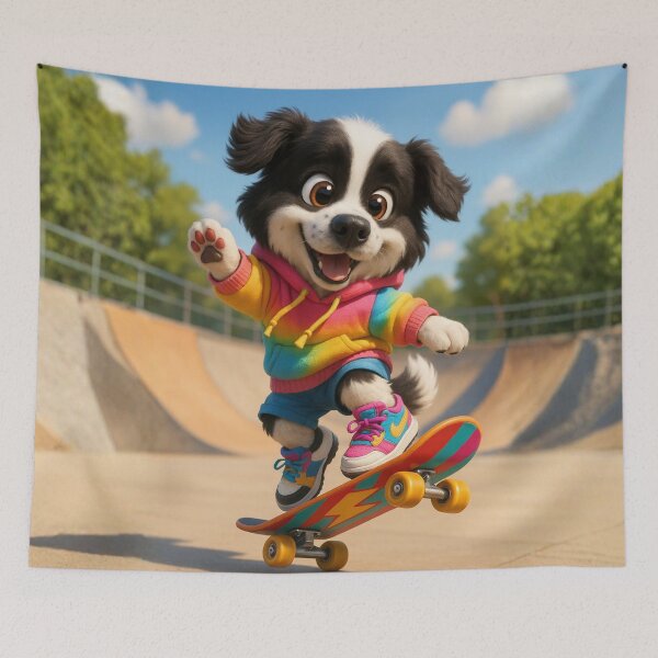 Item preview, Skater Landseer Newfoundland designed and sold by Sillytoe.