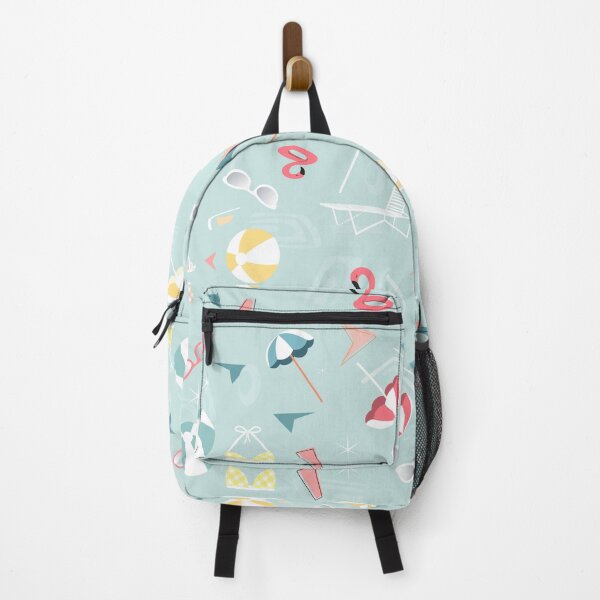 Item preview, Fun retro palm springs tossed pattern designed and sold by SweetCoolVibes.