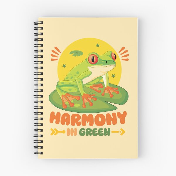 Item preview, Harmony In Green Tree Frog Nature Sun Retro designed and sold by DaVinciFeather.