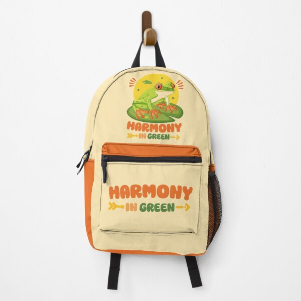 Item preview, Harmony In Green Tree Frog Nature Sun Retro designed and sold by DaVinciFeather.