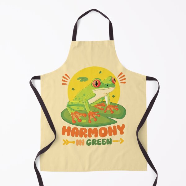 Item preview, Harmony In Green Tree Frog Nature Sun Retro designed and sold by DaVinciFeather.