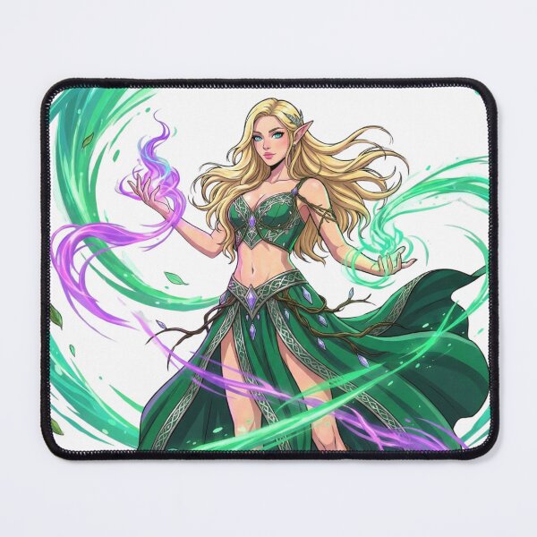 Item preview, Verdant Enchantress: Elven Nature Sorceress designed and sold by SkinnyFlatWhite.