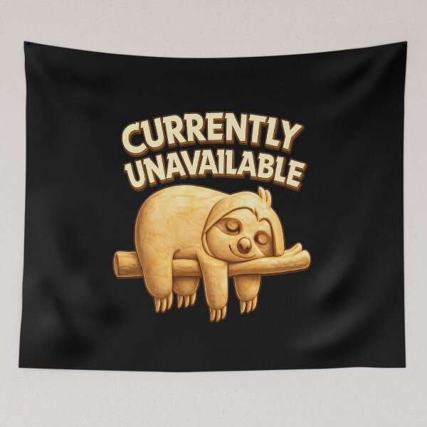Item preview, Currently Unavailable – Cute Sleeping Sloth designed and sold by Text2tee.