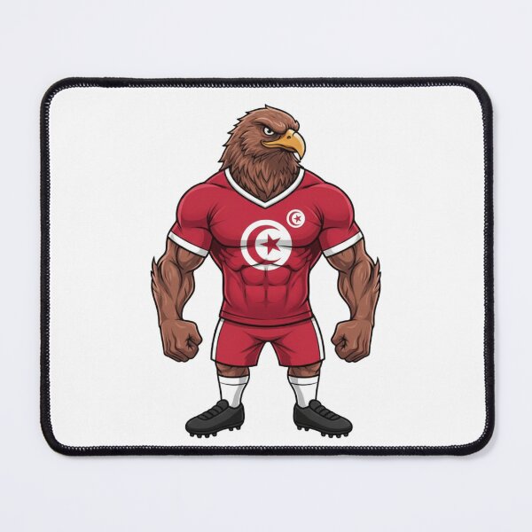 Item preview, Powerful Tunisian Eagle Football Mascot 2026 designed and sold by ArtByKatti.