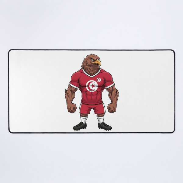 Item preview, Powerful Tunisian Eagle Football Mascot 2026 designed and sold by ArtByKatti.