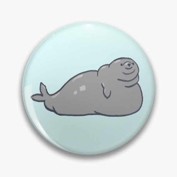 Item preview, fat and happy seal designed and sold by SageTeaArts.