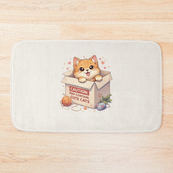 Item preview, Caution May Contain Cute Cats Funny Cat Lover Design designed and sold by johnExpress02.