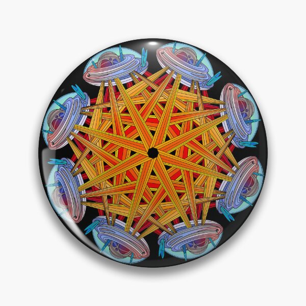 Item preview, Spaceship mandala designed and sold by DaveDanchuk.