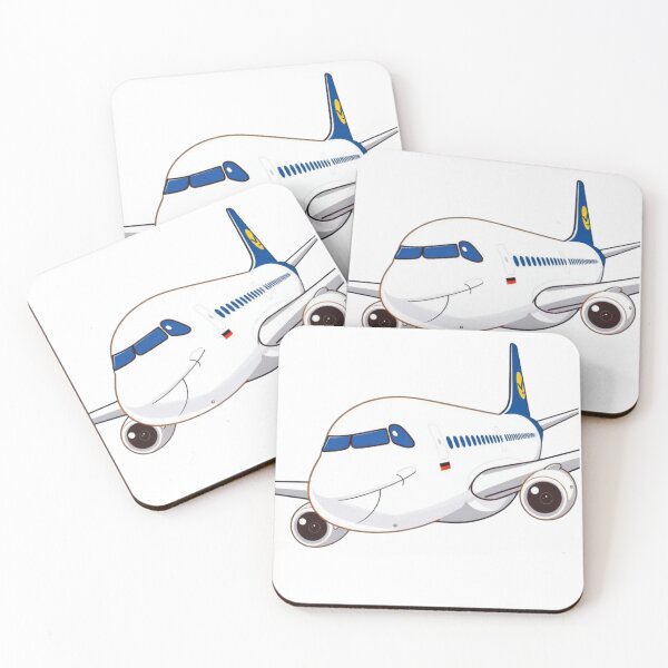 Item preview, Airbus Plane Lufthansa Inspired Cartoon designed and sold by HerrArqan ⭐️⭐️⭐️⭐️.