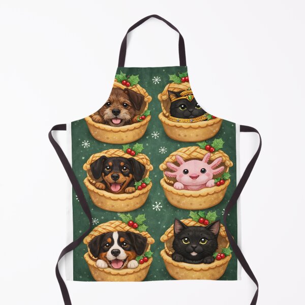 Item preview, Festive Pet Mince Pies – Cute Christmas Animal Illustration designed and sold by anniejunoaxie.