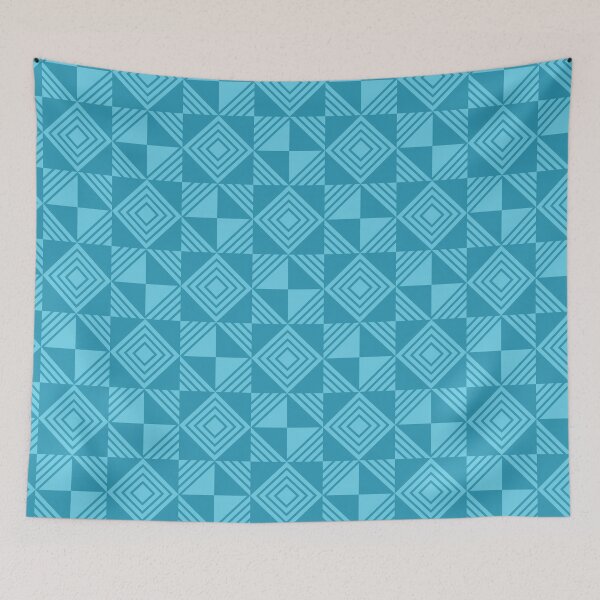Item preview, Stunning Blue Tartan Sqaure Triangle  - Abstract Geometric Shape Pattern - Christmas Gifts For Mom designed and sold by RoyalStarsPatts.