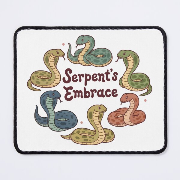Item preview, Serpent’s Embrace Cute Snake Illustration | Colorful Reptile Art designed and sold by Senkov.