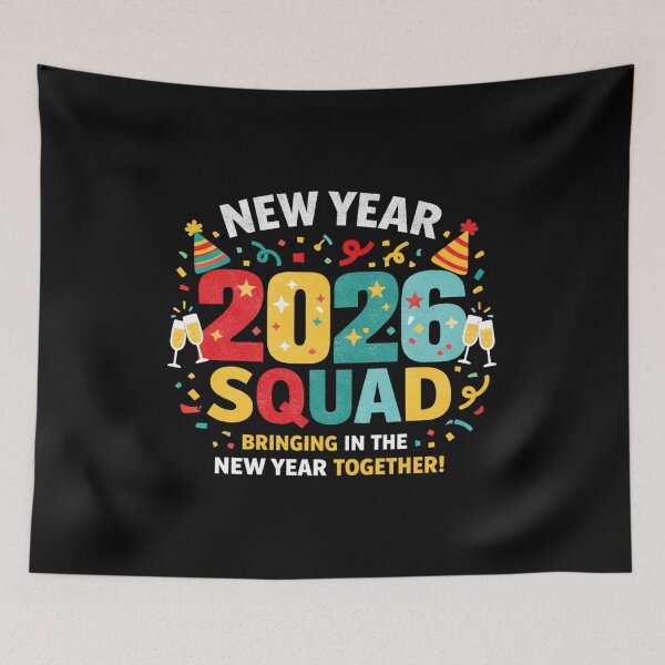 Item preview, New Year 2026 Squad Celebration Party Design designed and sold by FreshVibe Prints.