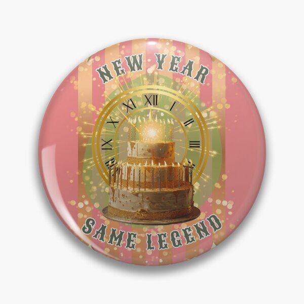 Item preview, New Year’s Day Birthday - Salmon/Gold designed and sold by Little Paper Palace.