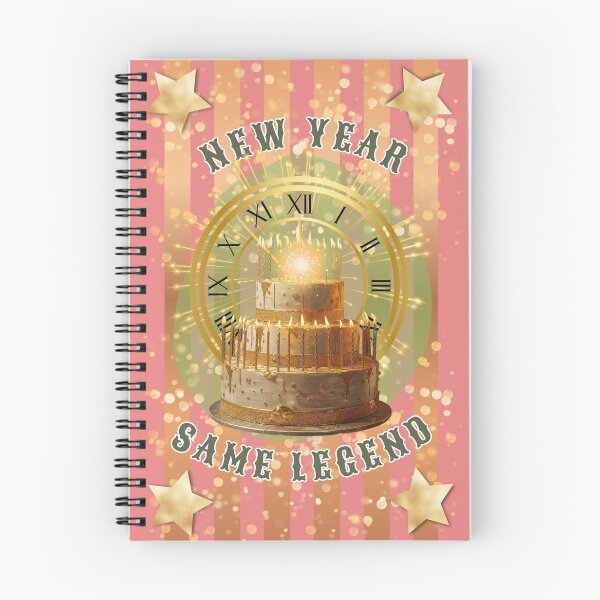 Item preview, New Year’s Day Birthday - Salmon/Gold designed and sold by Little Paper Palace.