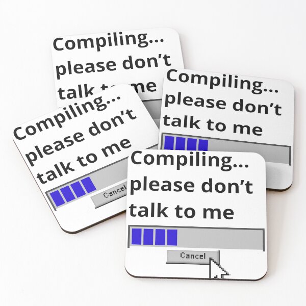 Item preview, COMPILING... PLEASE DON'T TALK TO ME designed and sold by JI-PIXEL-PLACE.