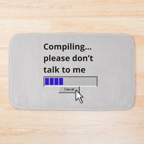 Item preview, COMPILING... PLEASE DON'T TALK TO ME designed and sold by JI-PIXEL-PLACE.
