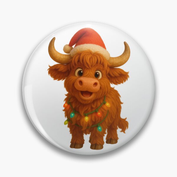 Item preview, Christmas Highland Cow designed and sold by Sillytoe.