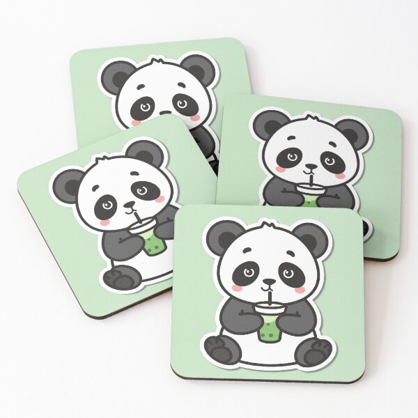 Item preview, Bubble Tea Panda - One Line Minimalist Art designed and sold by Etch Safwat.