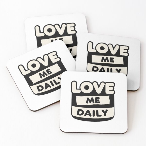 Item preview, Love Me Daily – Minimal Typography Quote designed and sold by aaljone007.