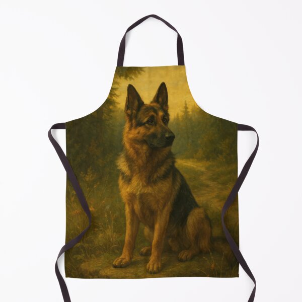 Item preview, German Shepherd Sitting in Forest designed and sold by VandVArt.