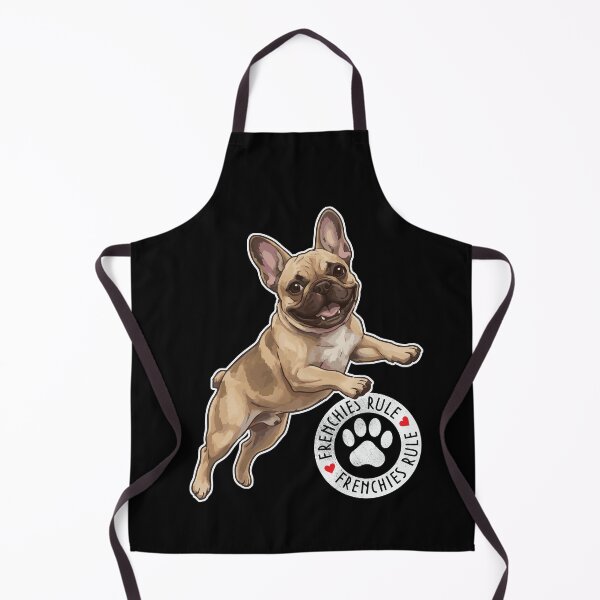 Aperçu de l'œuvre Frenchies Rule – Bouledogue Français Lover Dog Illustration créée et vendue par FrancophileFun.