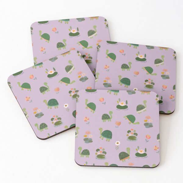 Item preview, Turtles & Lily Pads on Pinkish Purple designed and sold by KSimpson838.