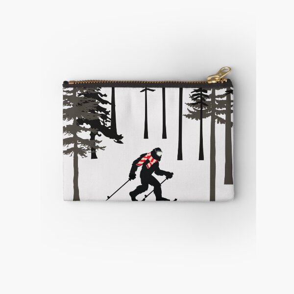 Item preview, Lispe Legendary Forest Skier Silhouette in Tall Pine Trees  designed and sold by Lispe-Designs.