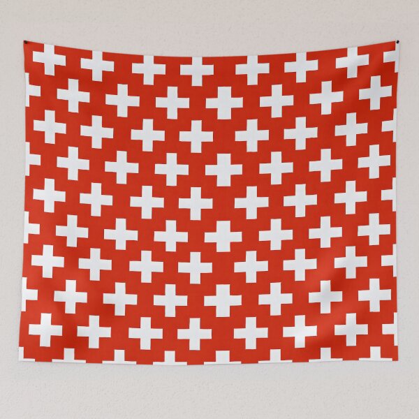 Item preview, Switzerland Swiss flag pattern designed and sold by H A R L E I G H .