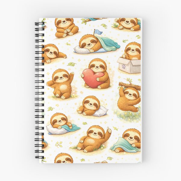 Item preview, Cute Sloth Pattern – Adorable Lazy Sloth Repeat designed and sold by PunchDrop.
