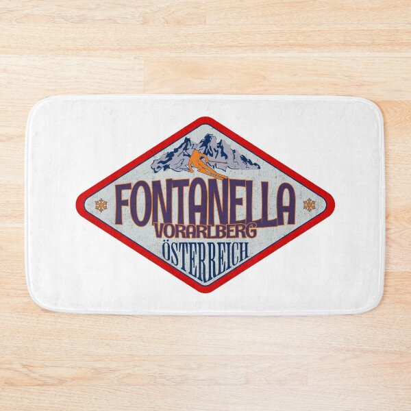 Item preview, Fontanella, Vorarlberg, Osterreich, Austria, Vintage skiing badge design designed and sold by Wanderful-roads.