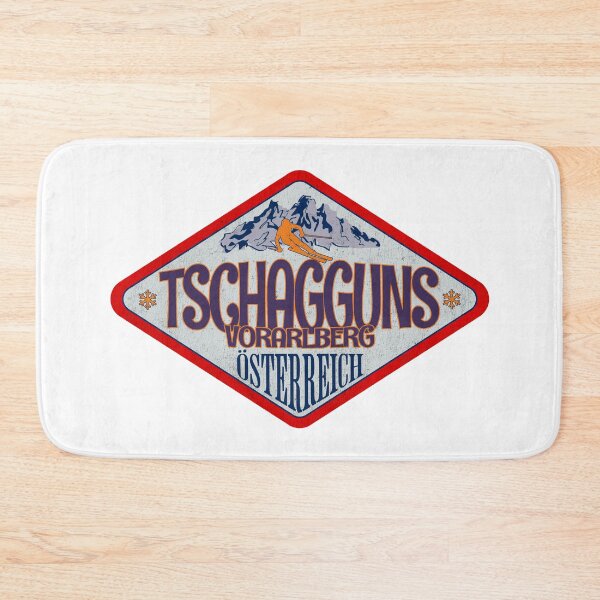 Item preview, Tschagguns, Vorarlberg, Osterreich, Austria, Vintage skiing badge design designed and sold by Wanderful-roads.