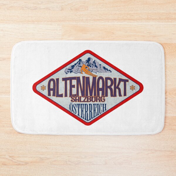 Item preview, Altenmarkt, Salzburg, Osterreich, Austria, Vintage skiing badge design designed and sold by Wanderful-roads.