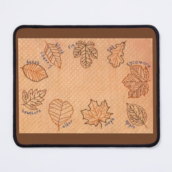 Item preview, Autumn leaves embroidery leaf hawthorn oak sycamore designed and sold by Pretty-Nonsense.