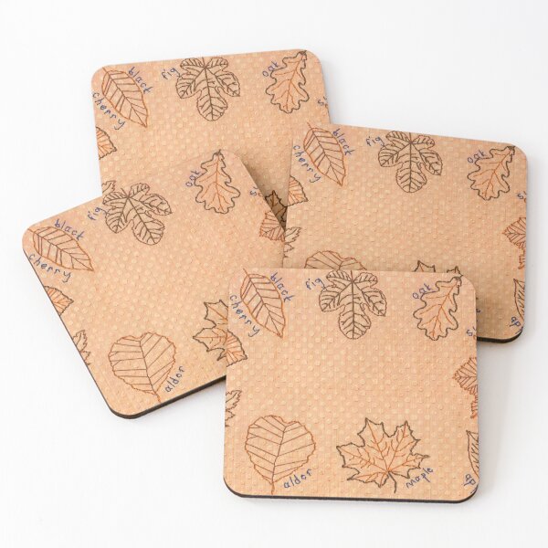 Item preview, Autumn leaves embroidery leaf hawthorn oak sycamore designed and sold by Pretty-Nonsense.