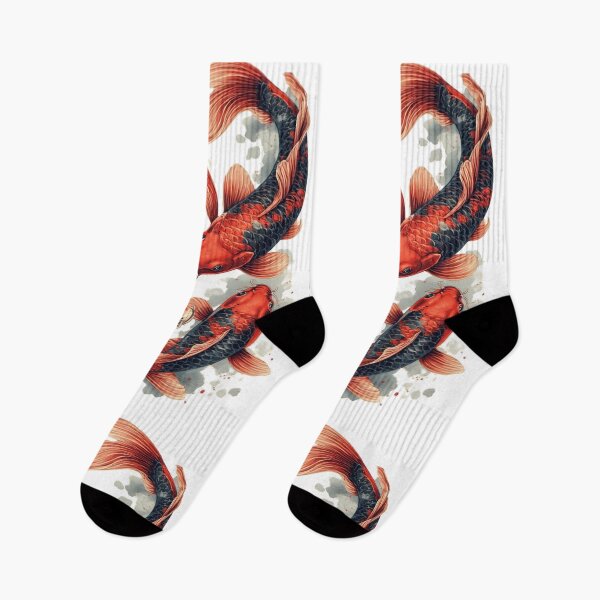 Item preview, Japanese Koi Fish Hoodie – Nautical Asian Art Nouveau Japan Streetwear designed and sold by Ditstyle.