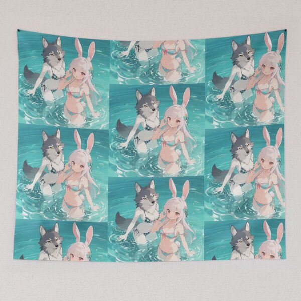 Item preview, Waifus Furras Rabiy Coneja Y Wolf Loba designed and sold by ShidoArt.