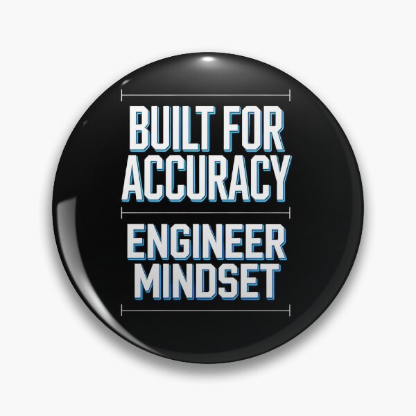 Item preview, Built For Accuracy – Engineer Mindset Quote Design designed and sold by oblexwear.