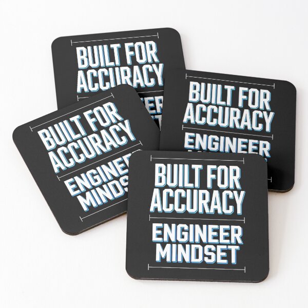 Item preview, Built For Accuracy – Engineer Mindset Quote Design designed and sold by oblexwear.
