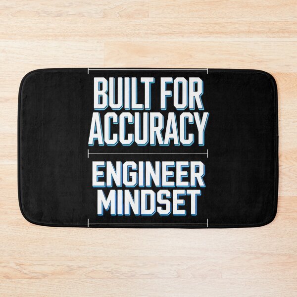 Item preview, Built For Accuracy – Engineer Mindset Quote Design designed and sold by oblexwear.