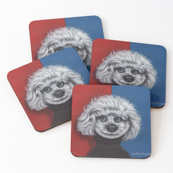 Item preview, A stylish white dog. designed and sold by EmilyDouArt.