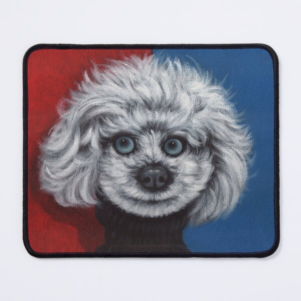 Item preview, A stylish white dog. designed and sold by EmilyDouArt.